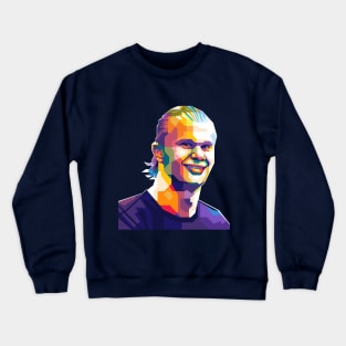 Haaland In WPAP Illustration Crewneck Sweatshirt